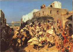 Alfred Dehodencq Blacks Dancing in Tangiers